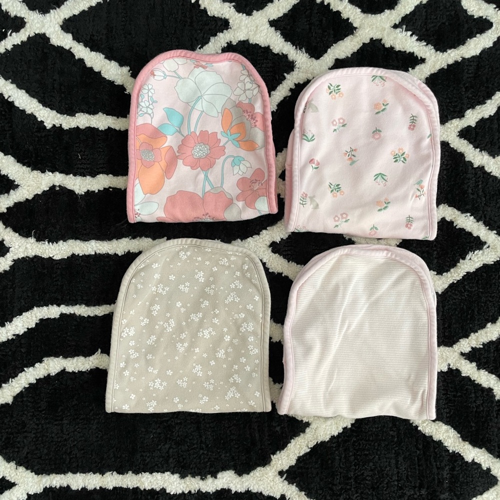 Carter's Baby Girl Burp Cloth Set